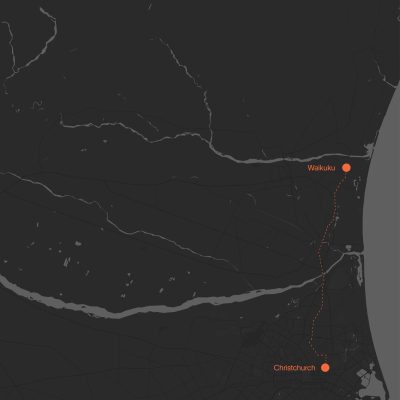 map christchurch to waikuku