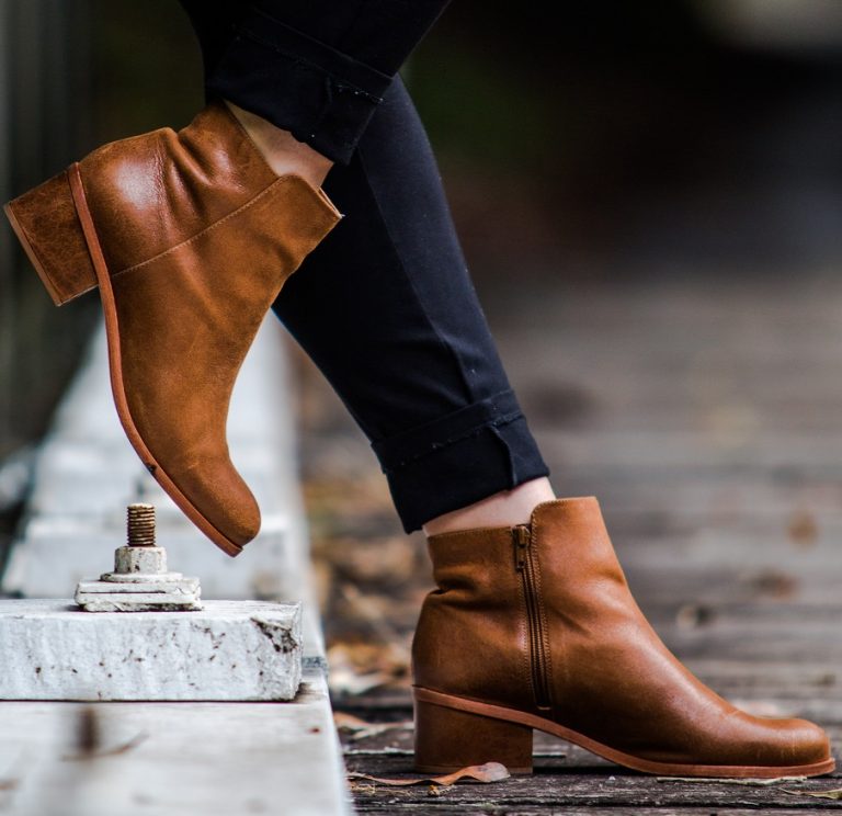 Unsplash brown boots crop