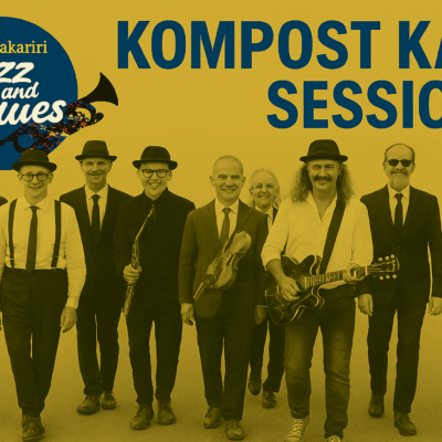 Kompost Kave Music Session- Kaiapoi Community Garden and The Mule in association with The Waimakariri Jazz and Blue